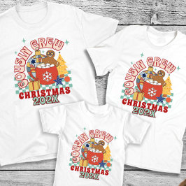 Camiseta Primo crew Navidad coincidentes primos retro