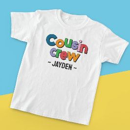 Camiseta Primo Crew Personalizado Nombre Niños Divertido Co