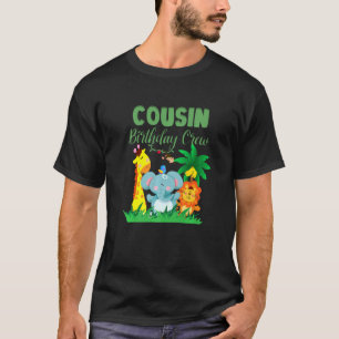 Camiseta Primo Cristal de cumpleaños Safari Jungle Animales