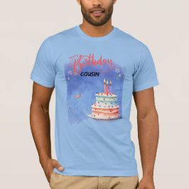 Camiseta Primo Cumpleaños Cos Cus Cake Personalizado