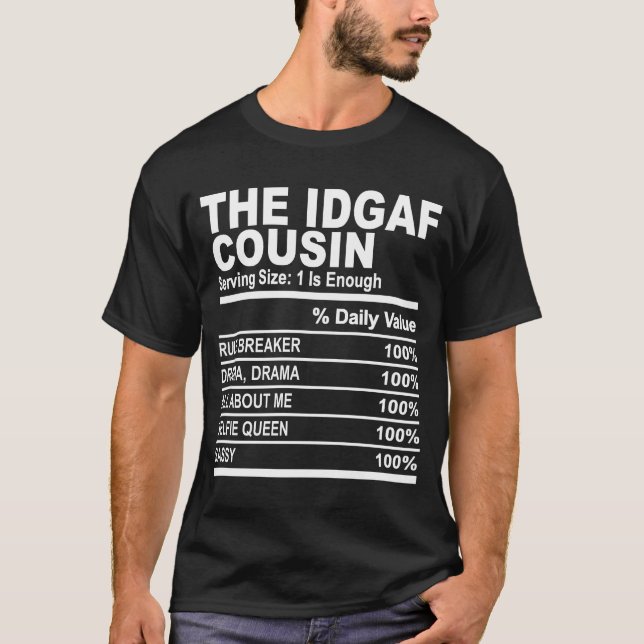 Camiseta Primo datos nutricionales personalizado personaliz (Anverso)