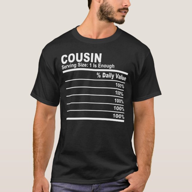 Camiseta Primo datos nutricionales personalizado personaliz (Anverso)