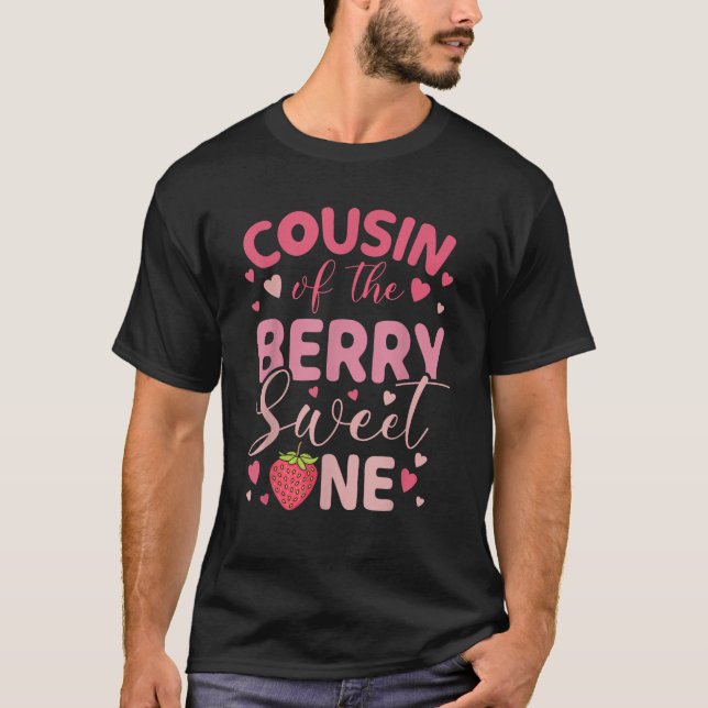 Camiseta Primo De Berry Sweet One Strawberry First Bir (Anverso)