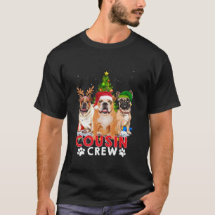 Camiseta Primo de bulldog Tripulación de Navidad Chicas de
