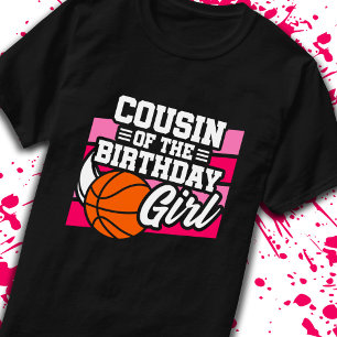Camiseta Primo de Chicas Chicas de Cumpleaños Baloncesto Cu