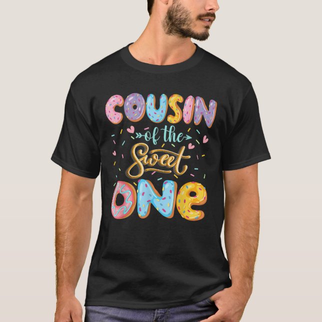 Camiseta Primo De Dulce Chica De Primer Cumpleaños Donut Lo (Anverso)