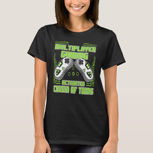Camiseta Primo De Juego Multijugador De Gaming De Gemelos D (Anverso)