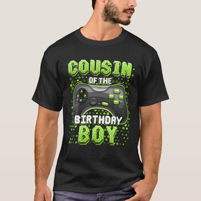 Camiseta Primo De La Bir De Videojuegos De Cumpleaños (Anverso)