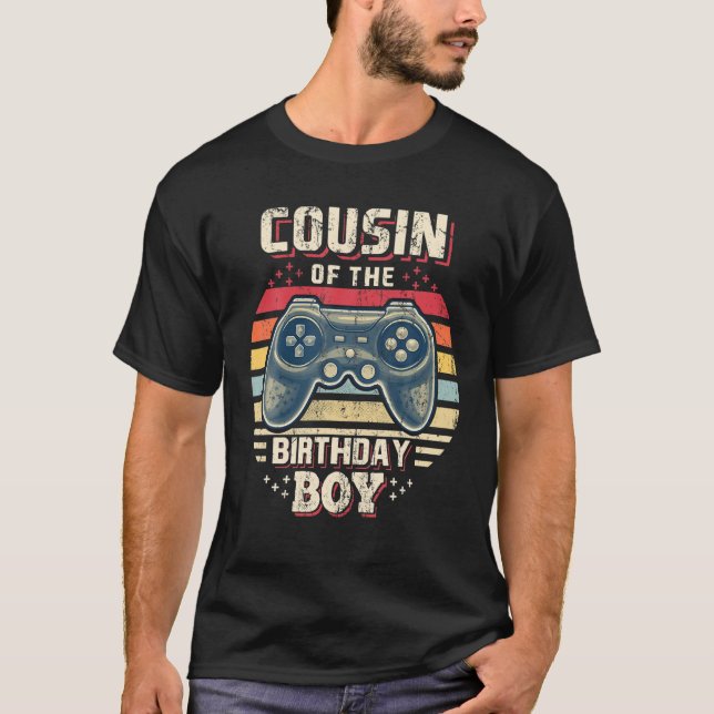 Camiseta Primo De La Bir De Videojuegos De Cumpleaños (Anverso)