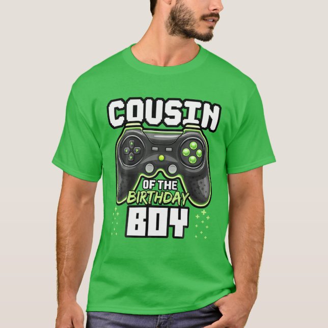 Camiseta Primo De La Bir De Videojuegos De Cumpleaños (Anverso)