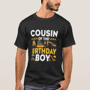 Camiseta Primo De La Construcción Del Niño De Cumpleaños Co