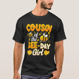 Camiseta Primo De La Familia Chica Del Día De La Abeja Cump