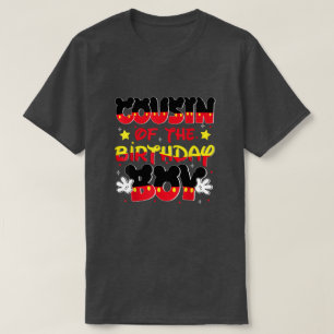 Camiseta Primo De La Familia Del Ratón Del Niño De Cumpleañ