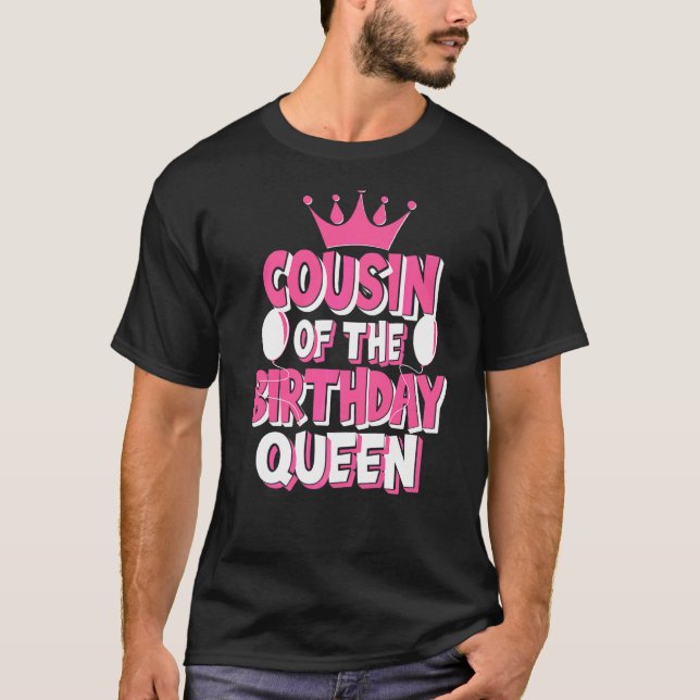 Camiseta Primo De La Familia Reina De Cumpleaños (Anverso)