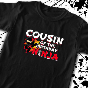 Camiseta Primo de la Fiesta del Cumpleaños Ninja - Cumpleañ