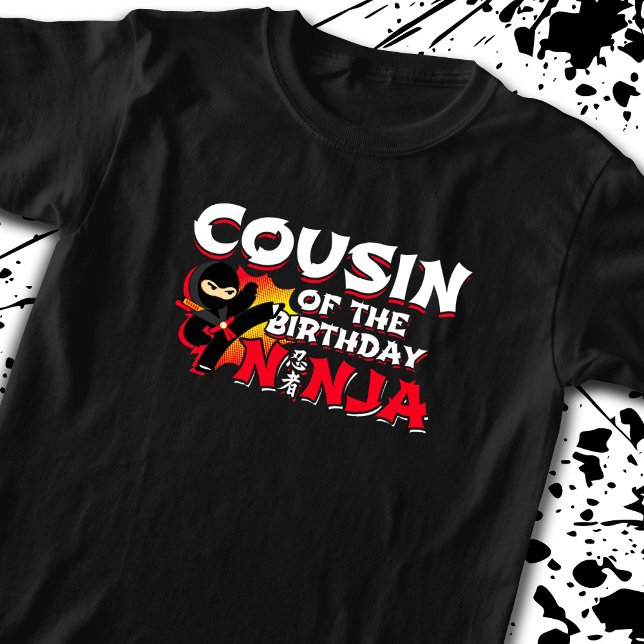 Camiseta Primo de la Fiesta del Cumpleaños Ninja - Cumpleañ (Subido por el creador)