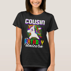 Camiseta Primo de la princesa de cumpleaños Unicorn Dabbing