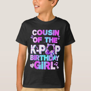 Camiseta Primo de las chicas de cumpleaños de k-pop música 
