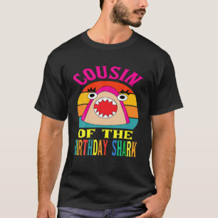 Camiseta Primo De Los Chicas De Cumpleaños De Los Tiburones