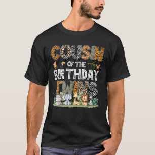Camiseta Primo De Los Gemelos De Cumpleaños Safari Wild One