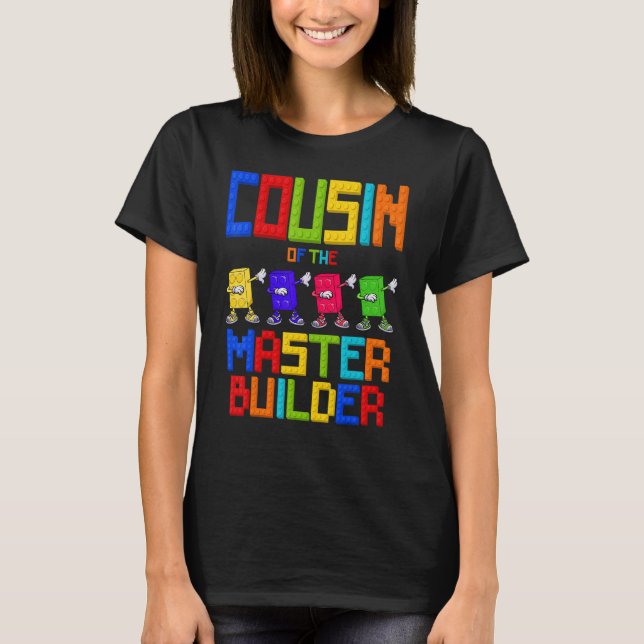 Camiseta Primo de Master Builder Blo Chica de cumpleaños (Anverso)