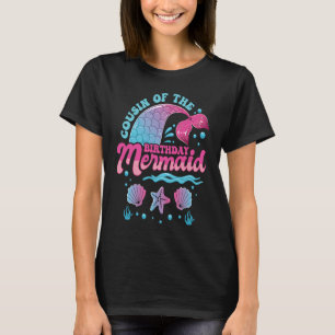 Camiseta Primo de Matchin Temático Birthday Mermaid Ocean
