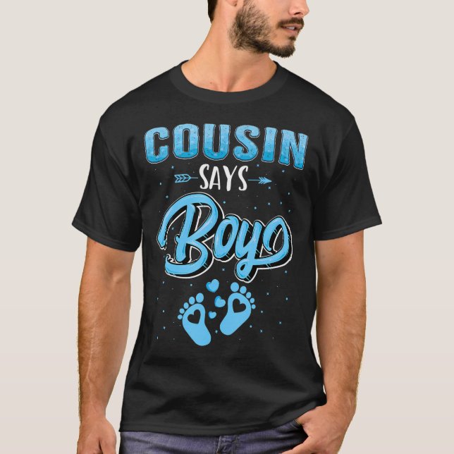 Camiseta Primo de Revelación de Género dice que niño que co (Anverso)