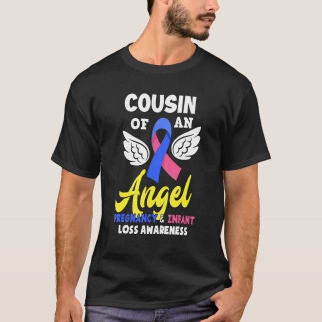 Camiseta Primo De Un Embarazo De Ángel Concienciación Sobre (Anverso)