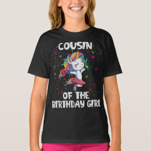 Camiseta Primo De Unicornio Del Chica De Cumpleaños