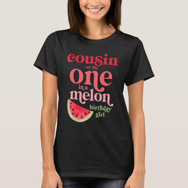Camiseta Primo De Uno En Un Hímedo Chica De Cumpleaños De M (Anverso)