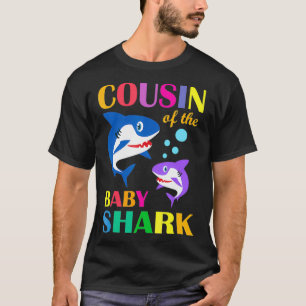 Camiseta Primo Del Bebé Cumpleaños Primo De Tiburón Tibu