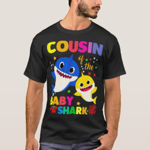 Camiseta Primo Del Bebé Tiburón Primo De Cumpleaños Tibu