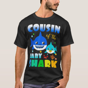 Camiseta Primo Del Bebé Tiburón Primo De Cumpleaños Tiburón