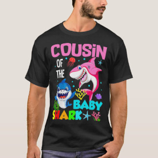 Camiseta Primo Del Bebé Tiburón Primo De Cumpleaños Tiburón