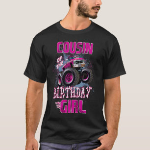 Camiseta Primo del Camión Monstrual Chica de Cumpleaños 1