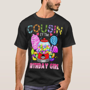 Camiseta Primo Del Chica De Cumpleaños Candyland Candy Birt