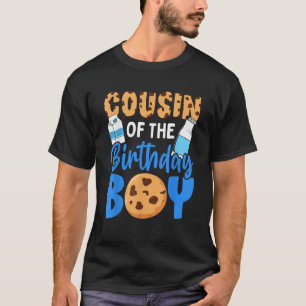 Camiseta Primo del cumpleañero Milk and Cookies 1er cumplea