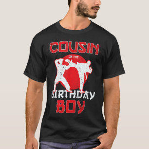 Camiseta Primo Del Cumpleaños Karate Taekwondo Boy Martia