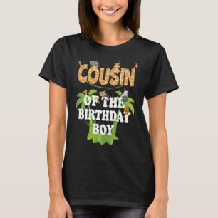 Camiseta Primo Del Fiesta De Animales Del Zoológico Birthda