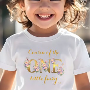 Camiseta Primo del jardín de hadas cumpleaños 1