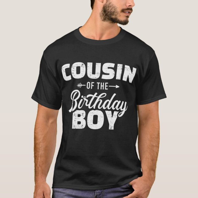 Camiseta Primo del niño de cumpleaños hijo a la familia (Anverso)