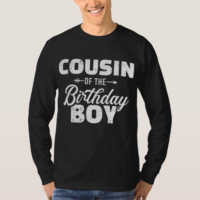 Camiseta Primo del niño de cumpleaños hijo a la familia (Anverso)
