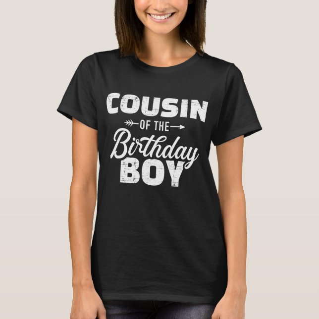 Camiseta Primo del niño de cumpleaños hijo a la familia (Anverso)