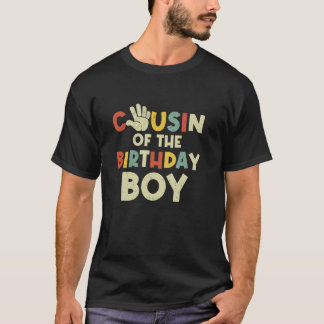 Camiseta Primo Del Niño De Cumpleaños Hola A Los Cinco Años