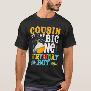 Camiseta Primo Del Niño De Cumpleaños O Aliado De Pescado U