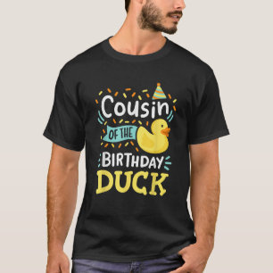 Camiseta Primo del niño del pato de cumpleaños Pato de goma