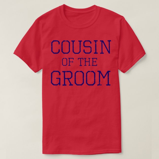 Camiseta Primo del partido GroomCoordinating Wedding (Diseño del anverso)