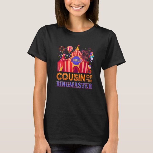 Camiseta Primo Del Ringmaster Circus Fiesta Birthday Mat (Anverso)