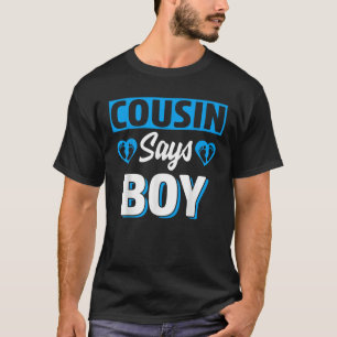Camiseta Primo dice que chico chico lindo género revelar eq