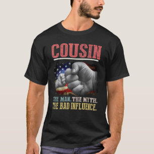 Camiseta Primo El Hombre El Mito La Mala Influencia Estadou